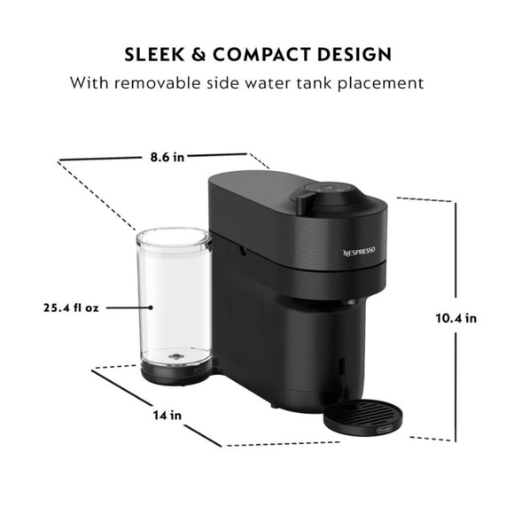 Nespresso Virtuo Pop+ Coffee and Espresso Machine + Coffee Tumbler by DeLonghi - Picture 9 of 15